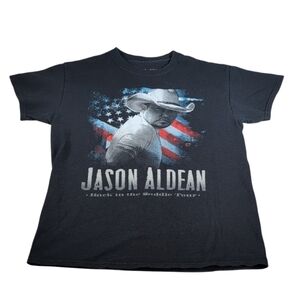 Jason Aldean Back in the Saddle Concert Tour T-Shirt Size Med